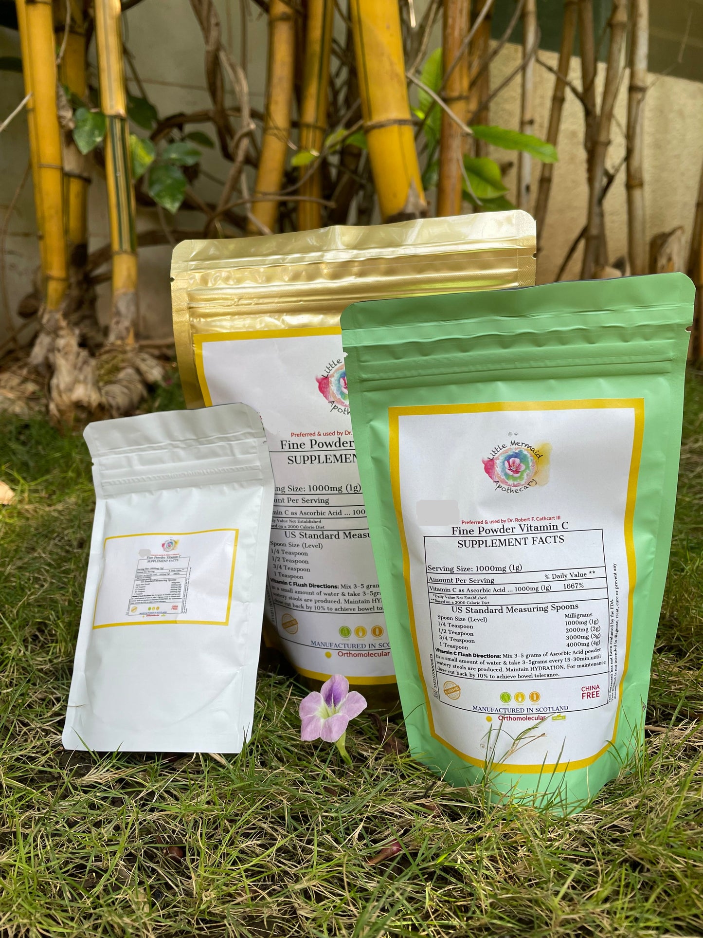 100g Fine Powder Vitamin C (1g scoop included)