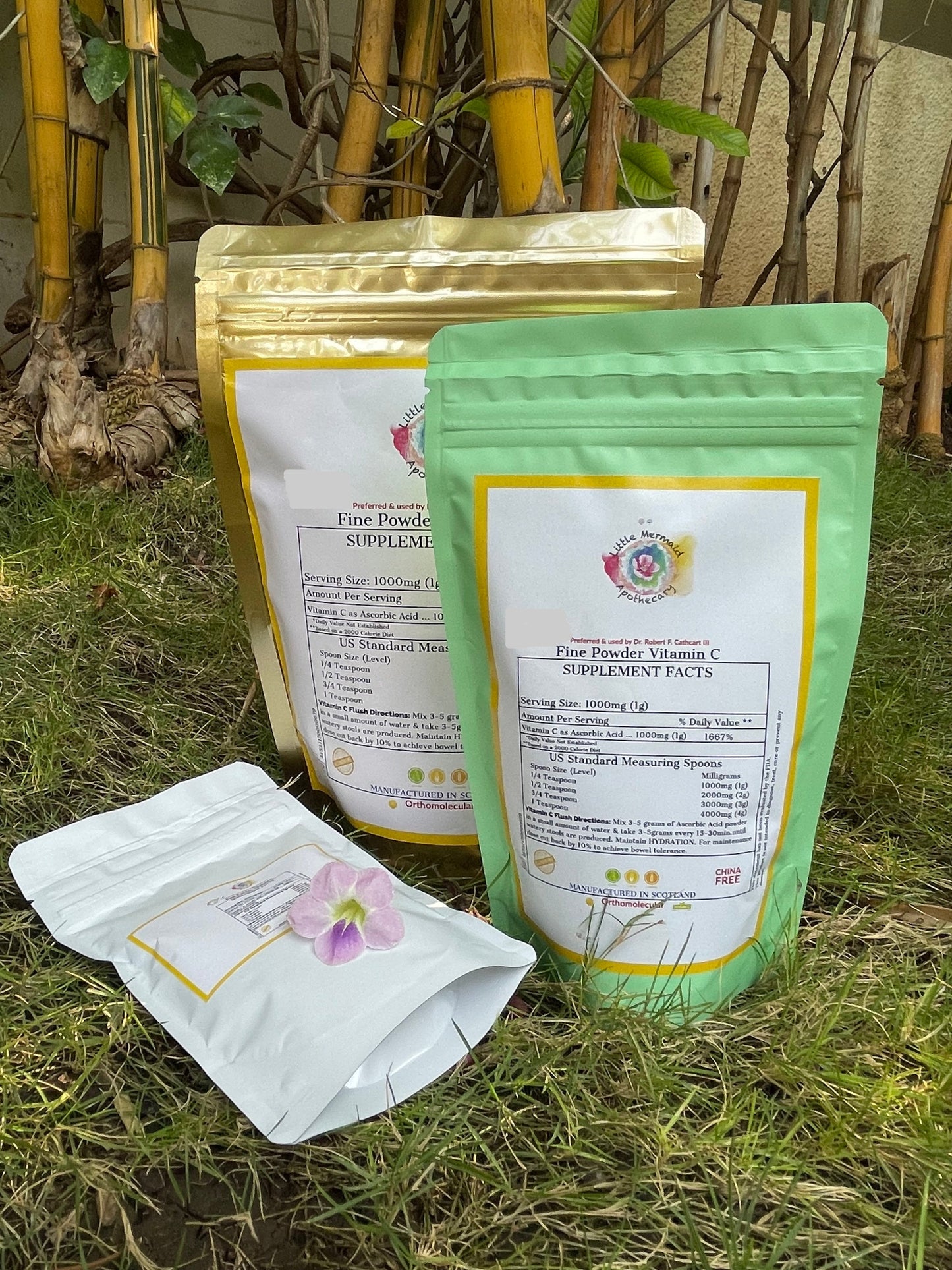 250g Fine Powder Vitamin C (2.5g scoop included)