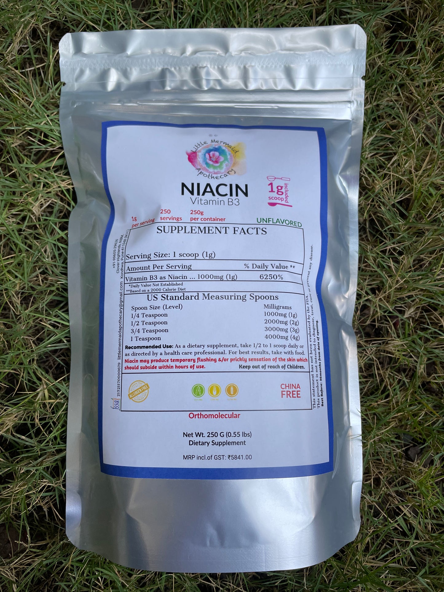 Large scoop 1000 mg (1/2 tsp) 