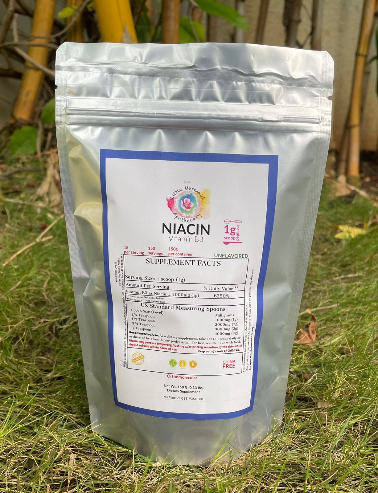 150g Niacin (Flush) (1g scoop included)