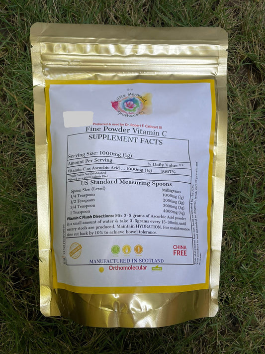 500g Fine Powder Vitamin C (2.5g scoop included)